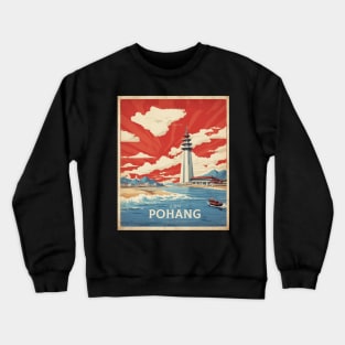 Pohang South Korea Travel Tourism Retro Vintage Crewneck Sweatshirt